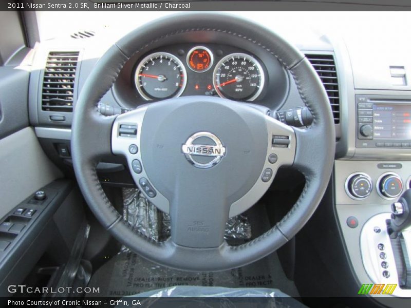 Brilliant Silver Metallic / Charcoal 2011 Nissan Sentra 2.0 SR