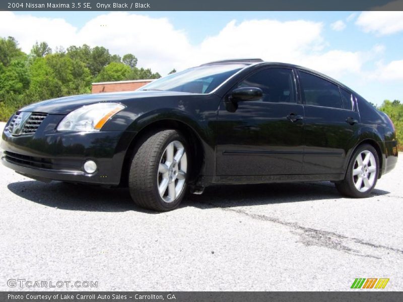 Onyx Black / Black 2004 Nissan Maxima 3.5 SE
