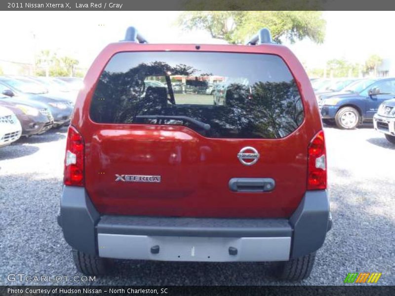 Lava Red / Gray 2011 Nissan Xterra X