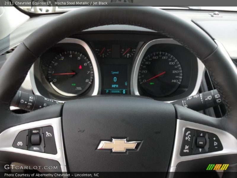 Mocha Steel Metallic / Jet Black 2011 Chevrolet Equinox LT