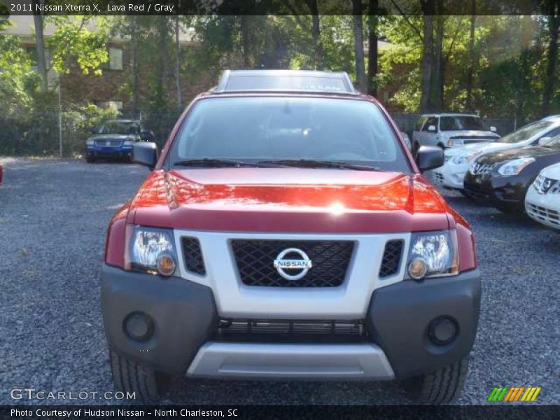 Lava Red / Gray 2011 Nissan Xterra X