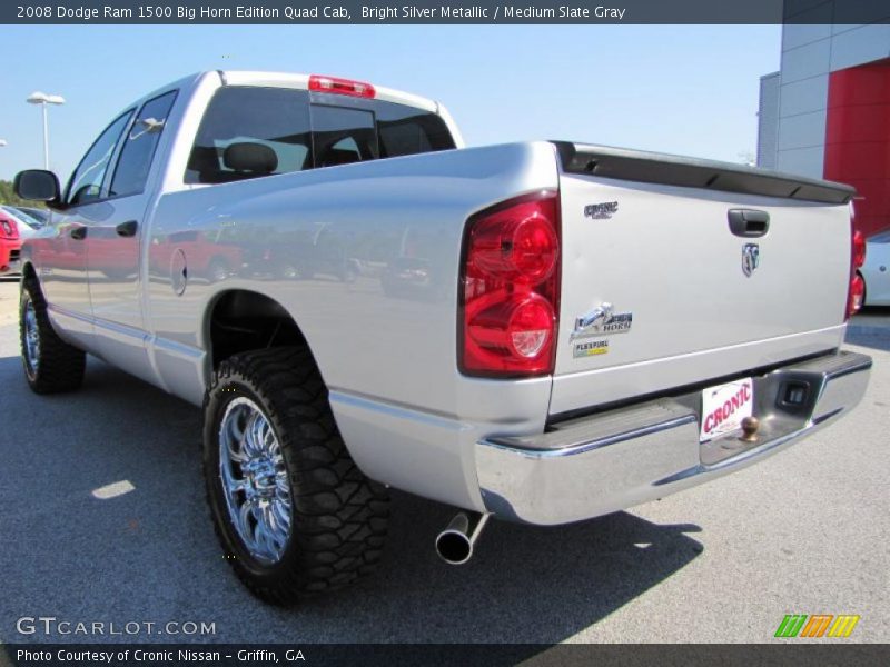 Bright Silver Metallic / Medium Slate Gray 2008 Dodge Ram 1500 Big Horn Edition Quad Cab