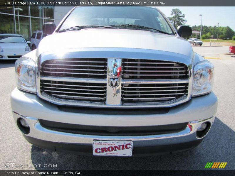 Bright Silver Metallic / Medium Slate Gray 2008 Dodge Ram 1500 Big Horn Edition Quad Cab