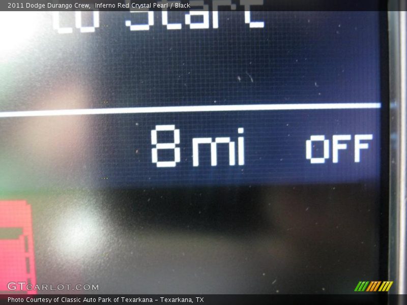 Inferno Red Crystal Pearl / Black 2011 Dodge Durango Crew