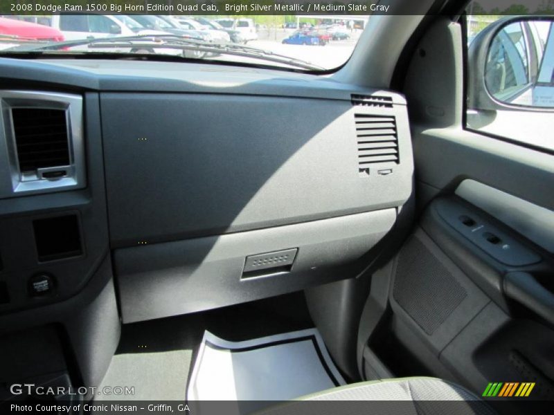 Bright Silver Metallic / Medium Slate Gray 2008 Dodge Ram 1500 Big Horn Edition Quad Cab