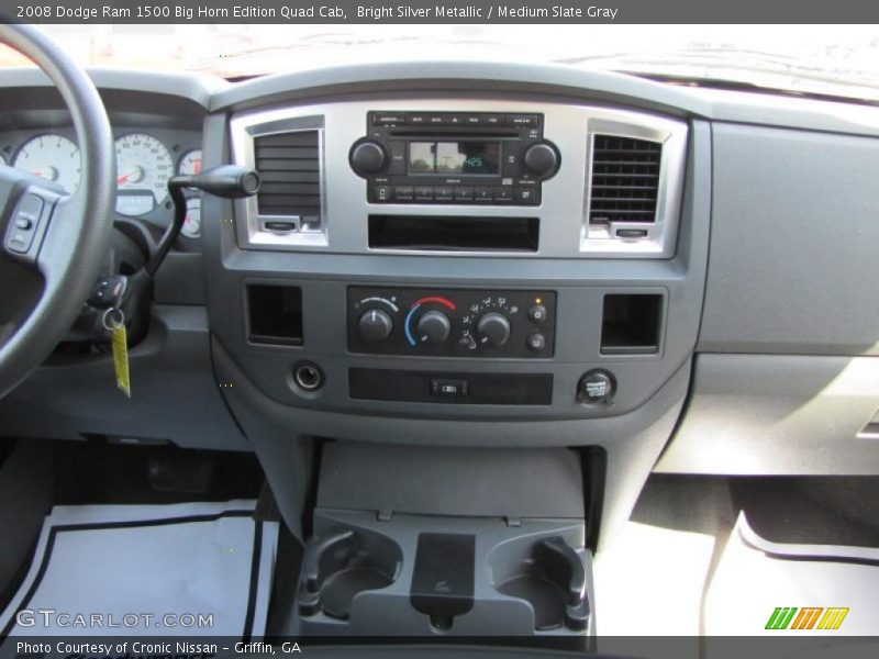 Bright Silver Metallic / Medium Slate Gray 2008 Dodge Ram 1500 Big Horn Edition Quad Cab