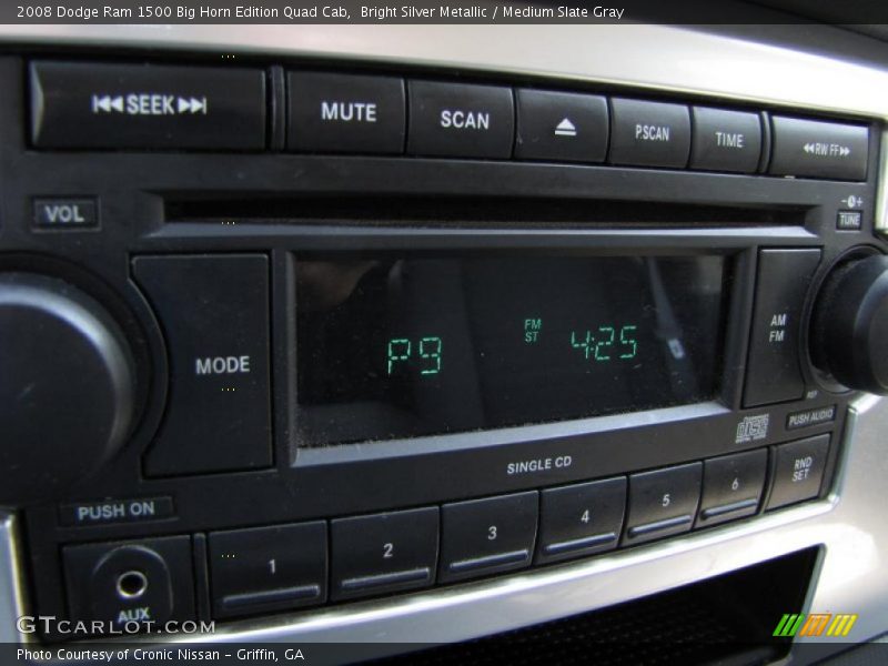 Bright Silver Metallic / Medium Slate Gray 2008 Dodge Ram 1500 Big Horn Edition Quad Cab