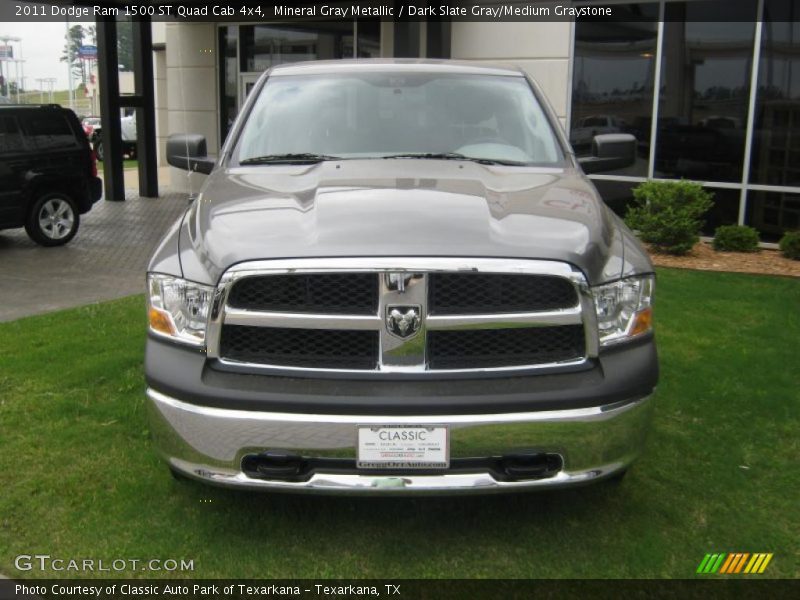 Mineral Gray Metallic / Dark Slate Gray/Medium Graystone 2011 Dodge Ram 1500 ST Quad Cab 4x4