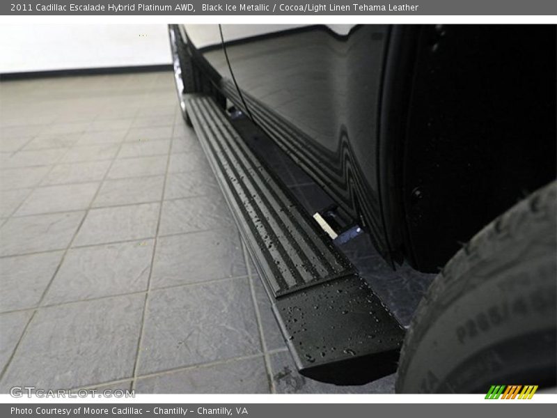 Black Ice Metallic / Cocoa/Light Linen Tehama Leather 2011 Cadillac Escalade Hybrid Platinum AWD