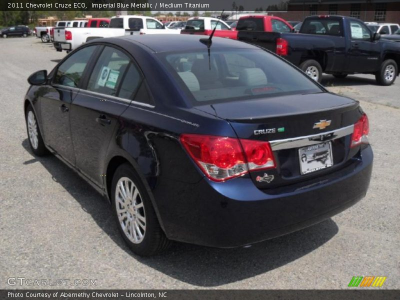 Imperial Blue Metallic / Medium Titanium 2011 Chevrolet Cruze ECO