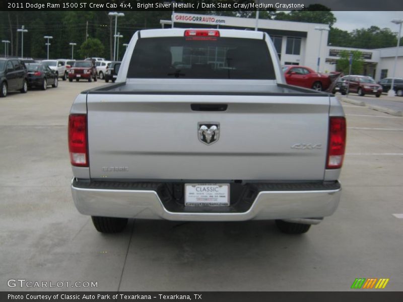 Bright Silver Metallic / Dark Slate Gray/Medium Graystone 2011 Dodge Ram 1500 ST Crew Cab 4x4