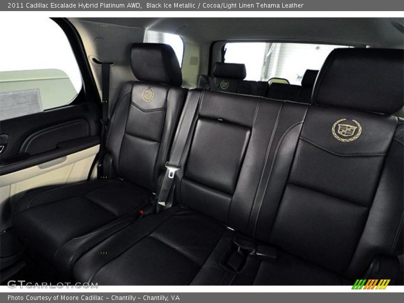 Black Ice Metallic / Cocoa/Light Linen Tehama Leather 2011 Cadillac Escalade Hybrid Platinum AWD