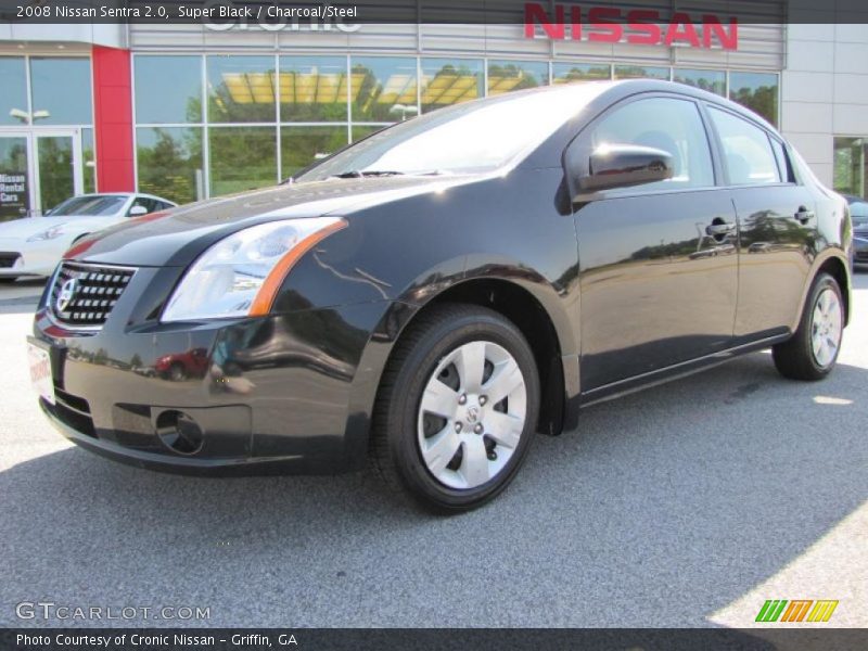 Super Black / Charcoal/Steel 2008 Nissan Sentra 2.0