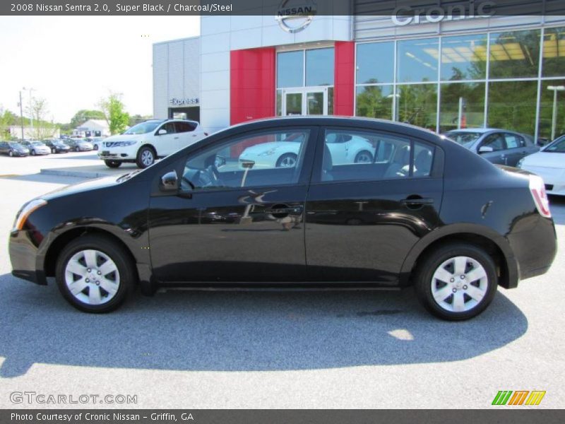 Super Black / Charcoal/Steel 2008 Nissan Sentra 2.0