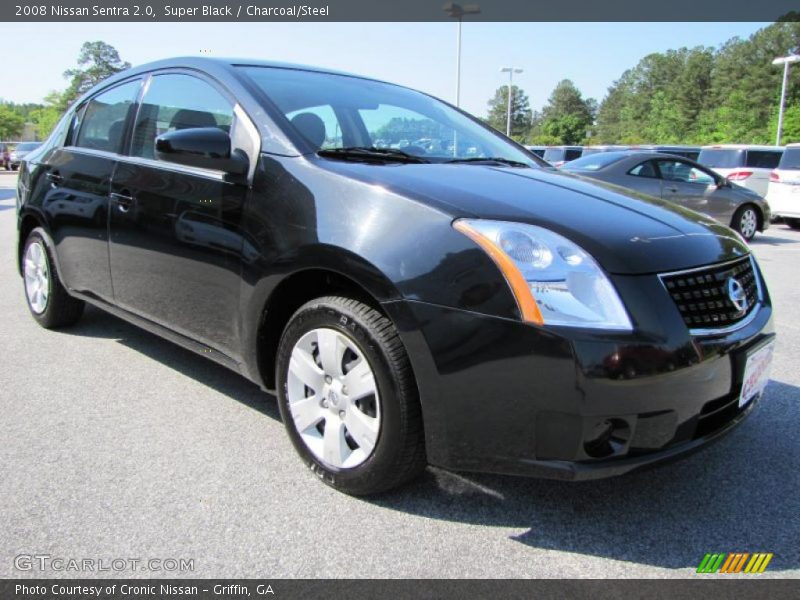 Super Black / Charcoal/Steel 2008 Nissan Sentra 2.0
