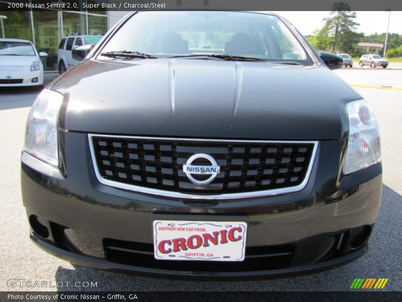Super Black / Charcoal/Steel 2008 Nissan Sentra 2.0
