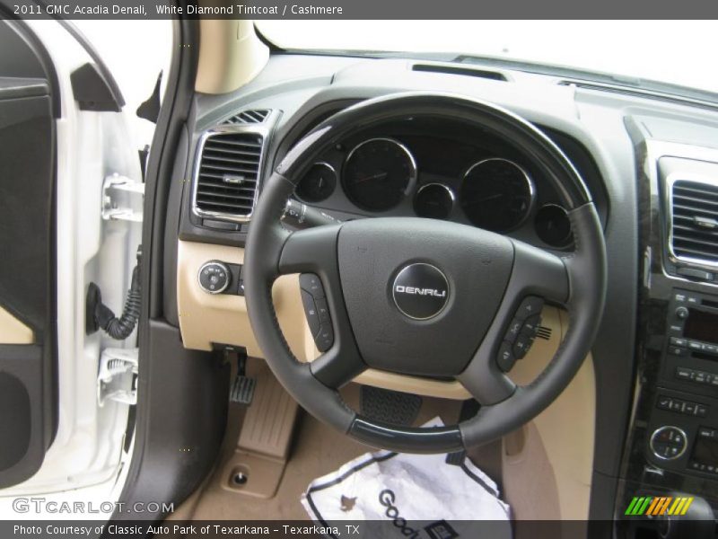 White Diamond Tintcoat / Cashmere 2011 GMC Acadia Denali