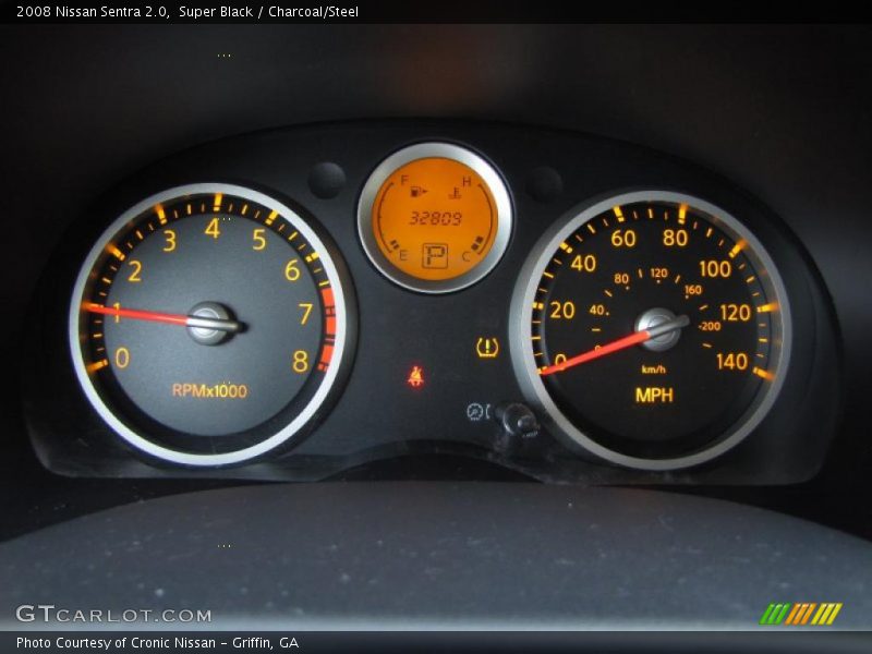 Super Black / Charcoal/Steel 2008 Nissan Sentra 2.0