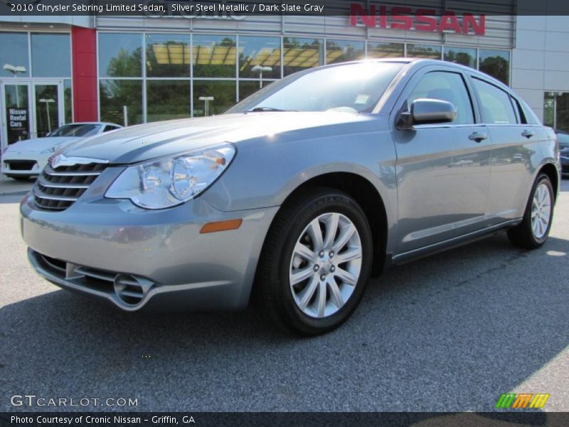 Silver Steel Metallic / Dark Slate Gray 2010 Chrysler Sebring Limited Sedan