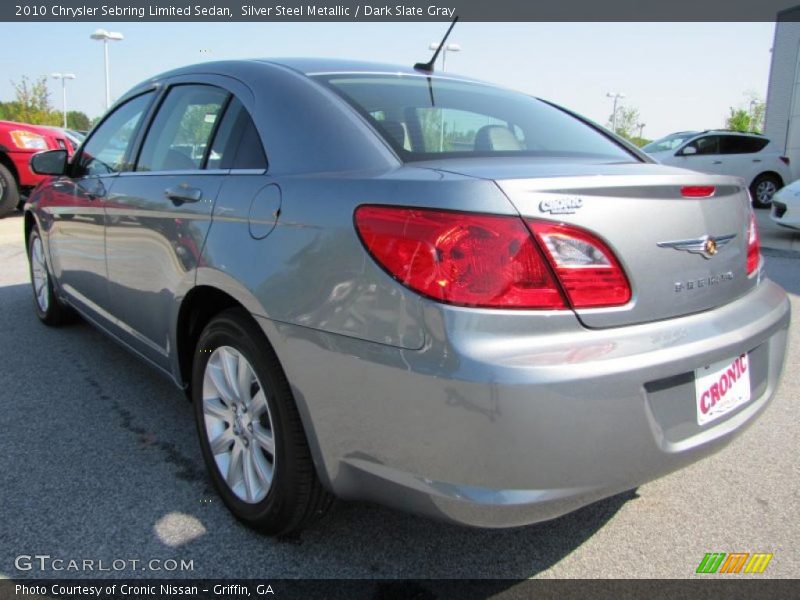 Silver Steel Metallic / Dark Slate Gray 2010 Chrysler Sebring Limited Sedan