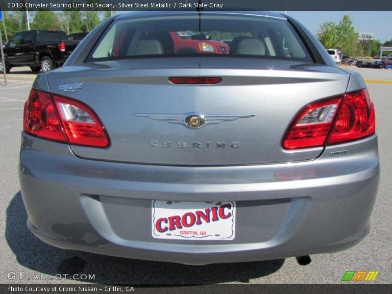 Silver Steel Metallic / Dark Slate Gray 2010 Chrysler Sebring Limited Sedan