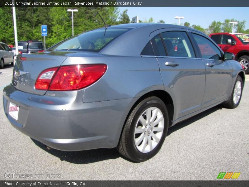 Silver Steel Metallic / Dark Slate Gray 2010 Chrysler Sebring Limited Sedan