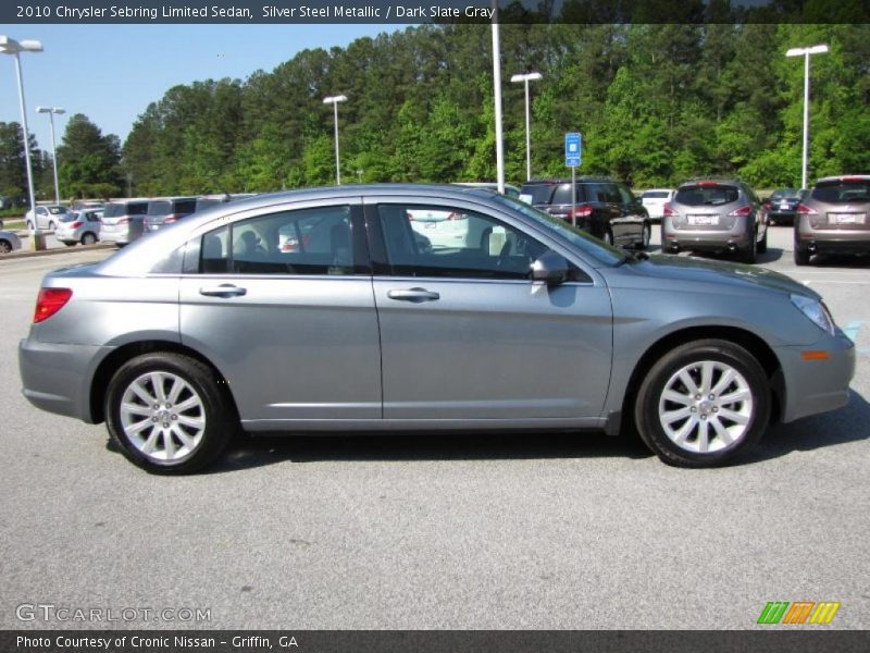 Silver Steel Metallic / Dark Slate Gray 2010 Chrysler Sebring Limited Sedan