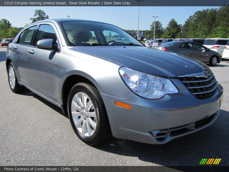 Silver Steel Metallic / Dark Slate Gray 2010 Chrysler Sebring Limited Sedan