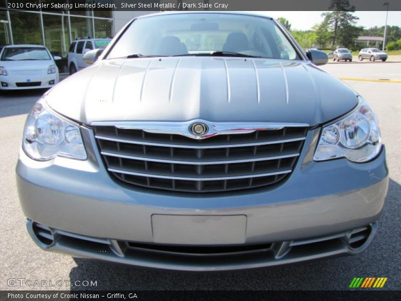 Silver Steel Metallic / Dark Slate Gray 2010 Chrysler Sebring Limited Sedan