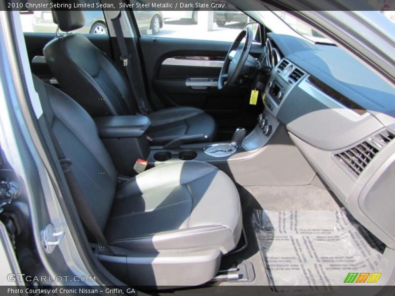 Silver Steel Metallic / Dark Slate Gray 2010 Chrysler Sebring Limited Sedan
