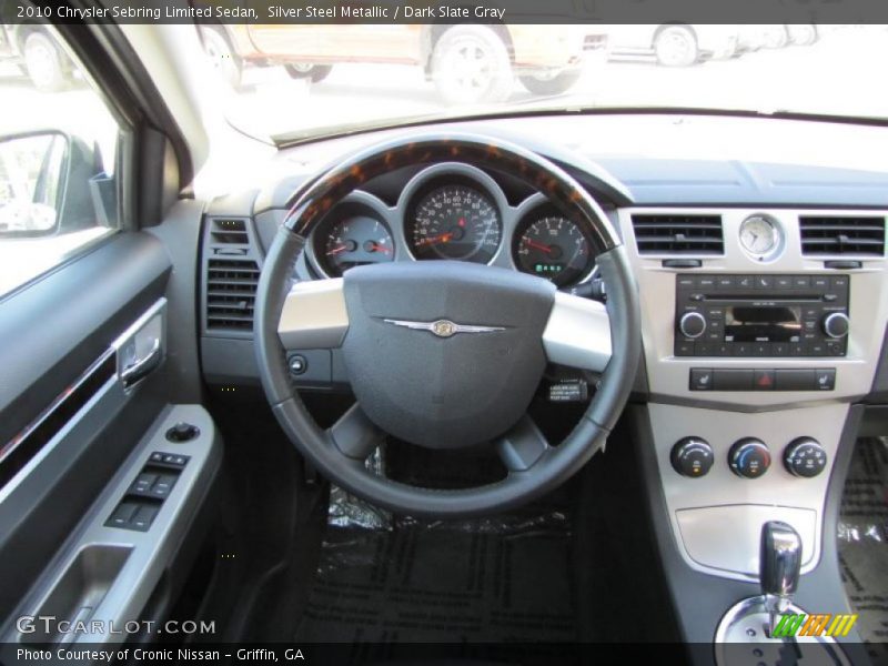 Silver Steel Metallic / Dark Slate Gray 2010 Chrysler Sebring Limited Sedan