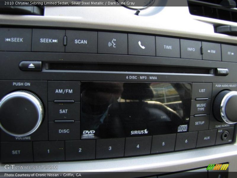 Silver Steel Metallic / Dark Slate Gray 2010 Chrysler Sebring Limited Sedan