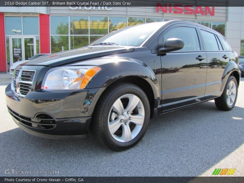 Brilliant Black Crystal Pearl / Dark Slate Gray 2010 Dodge Caliber SXT