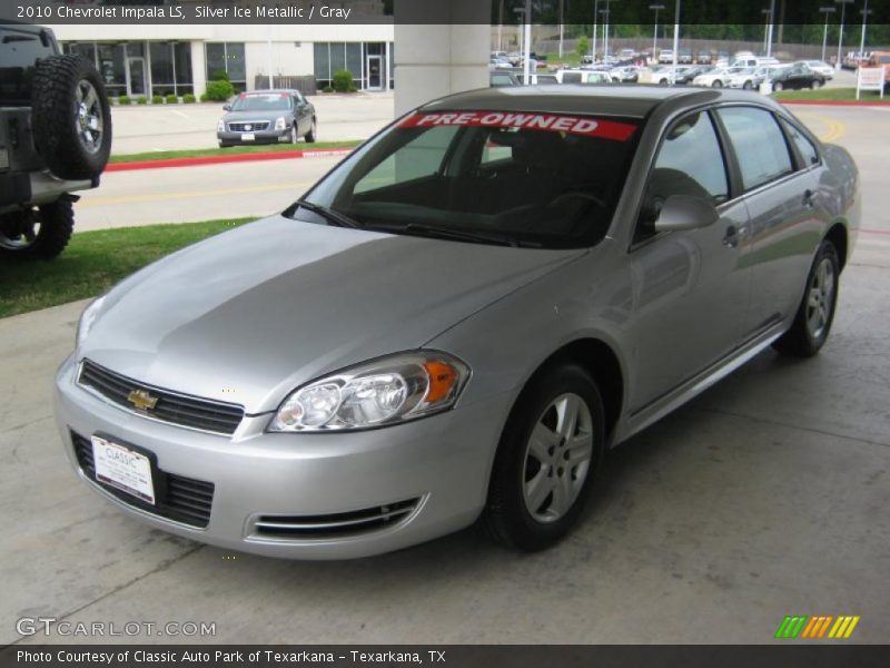 Silver Ice Metallic / Gray 2010 Chevrolet Impala LS
