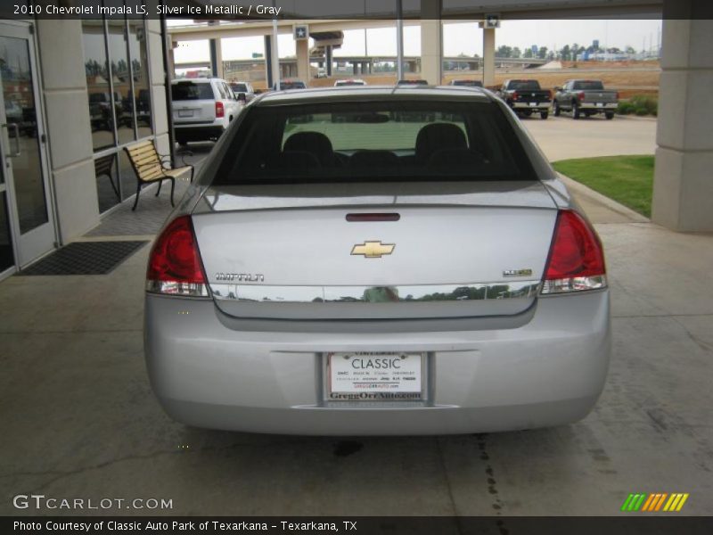 Silver Ice Metallic / Gray 2010 Chevrolet Impala LS