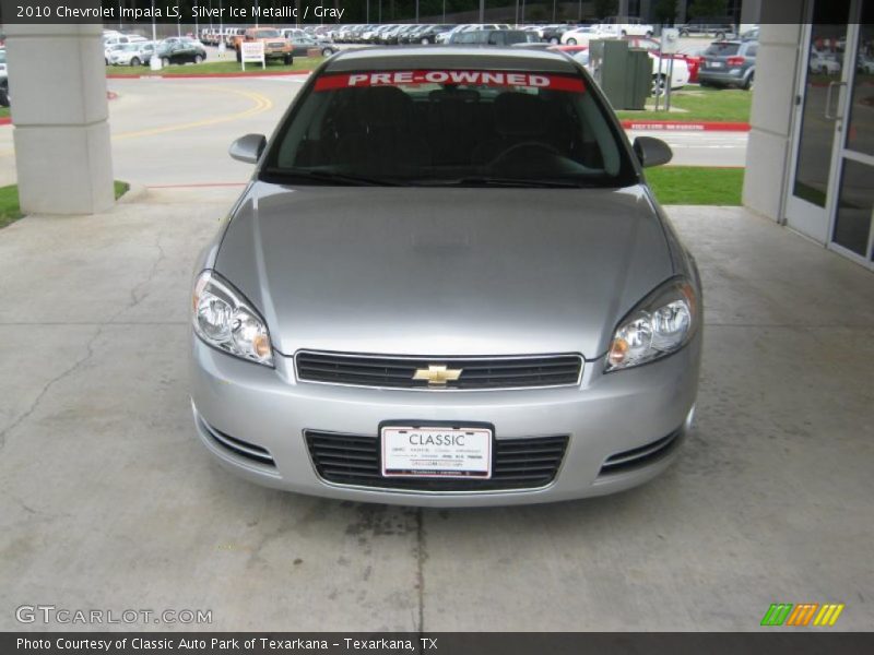 Silver Ice Metallic / Gray 2010 Chevrolet Impala LS