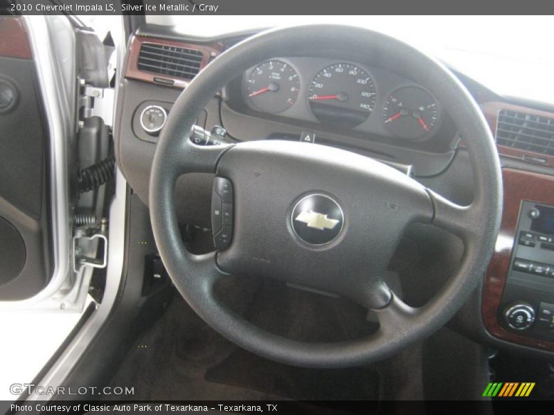 Silver Ice Metallic / Gray 2010 Chevrolet Impala LS
