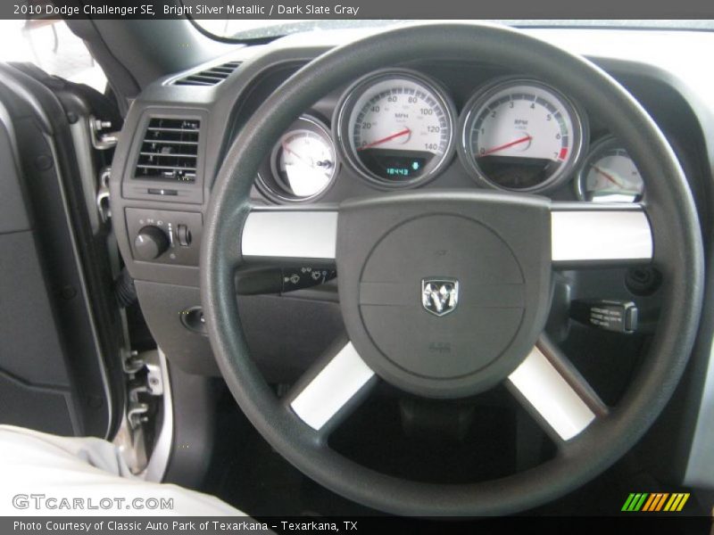 Bright Silver Metallic / Dark Slate Gray 2010 Dodge Challenger SE