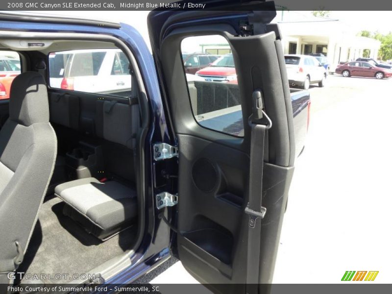 Midnight Blue Metallic / Ebony 2008 GMC Canyon SLE Extended Cab