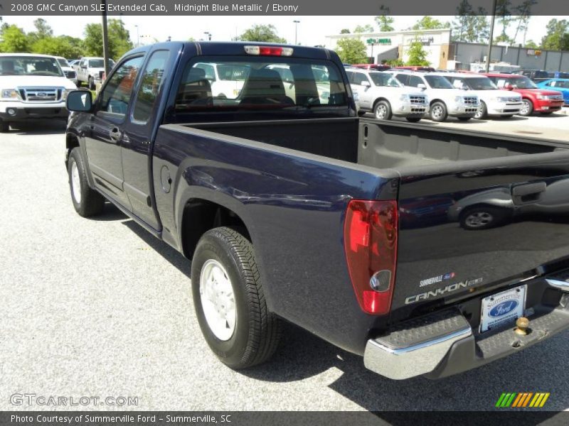 Midnight Blue Metallic / Ebony 2008 GMC Canyon SLE Extended Cab