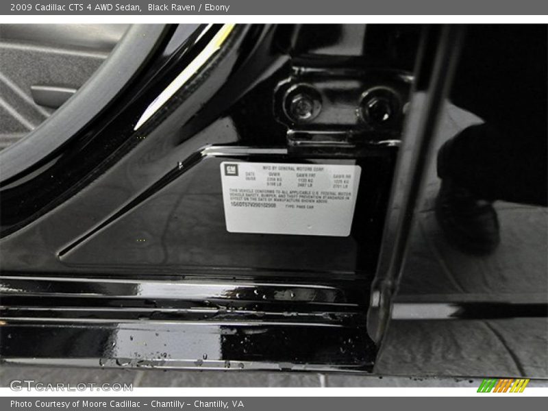 Black Raven / Ebony 2009 Cadillac CTS 4 AWD Sedan