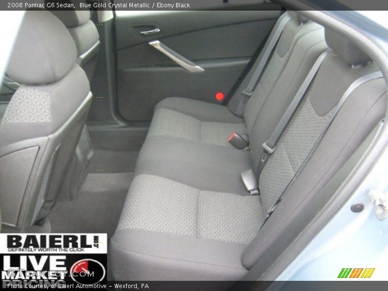 Blue Gold Crystal Metallic / Ebony Black 2008 Pontiac G6 Sedan