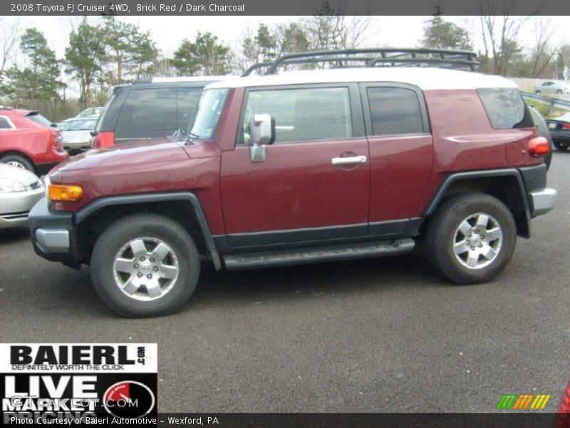 Brick Red / Dark Charcoal 2008 Toyota FJ Cruiser 4WD