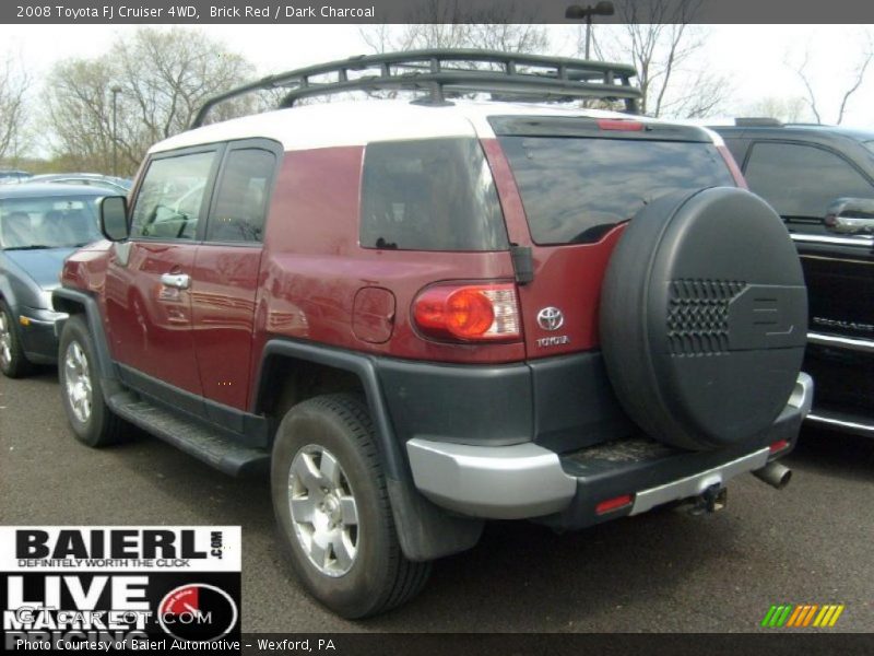 Brick Red / Dark Charcoal 2008 Toyota FJ Cruiser 4WD