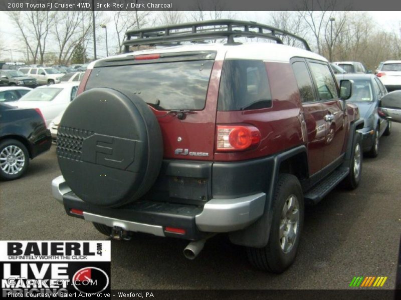 Brick Red / Dark Charcoal 2008 Toyota FJ Cruiser 4WD