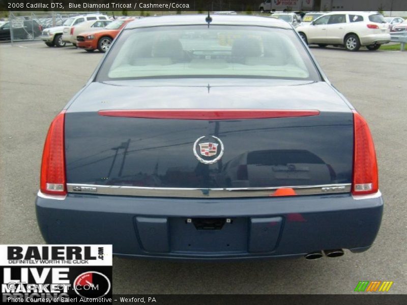Blue Diamond Tricoat / Cashmere/Cocoa 2008 Cadillac DTS