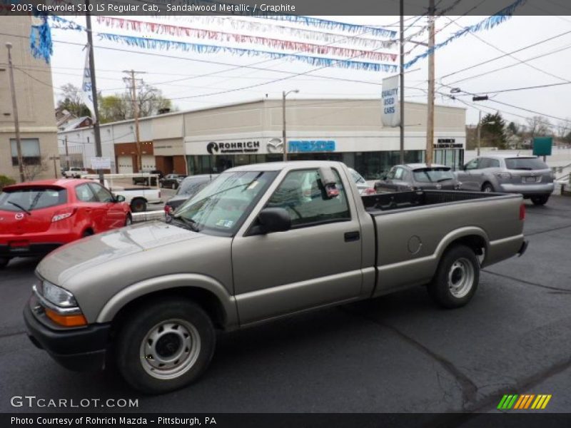 Sandalwood Metallic / Graphite 2003 Chevrolet S10 LS Regular Cab