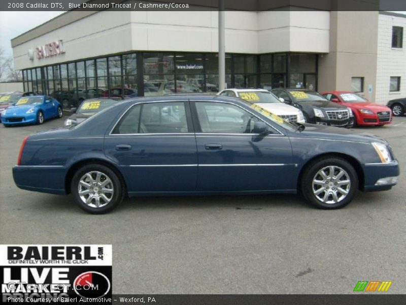 Blue Diamond Tricoat / Cashmere/Cocoa 2008 Cadillac DTS