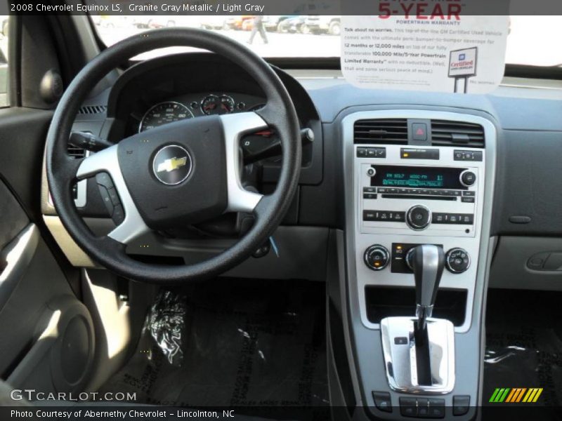 Granite Gray Metallic / Light Gray 2008 Chevrolet Equinox LS