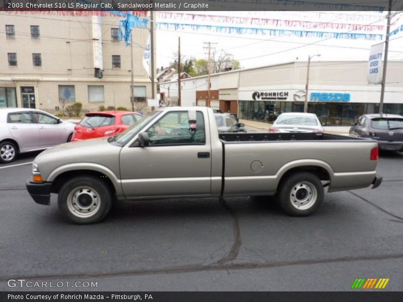 Sandalwood Metallic / Graphite 2003 Chevrolet S10 LS Regular Cab